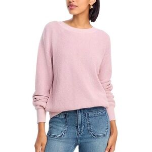 Faherty S Sunwashed Crewneck Sweatshirt pink knit 100% cotton great condition